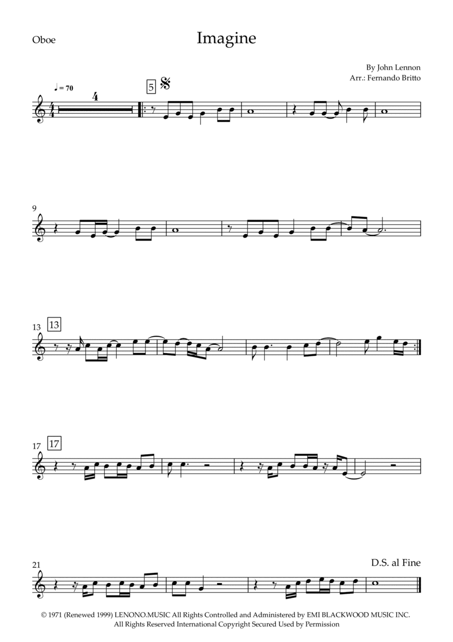 Imagine (arr. Fernando Britto)