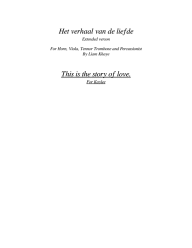 Die Verhaal van Liefde extended