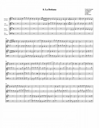 Sonata no.8 a4 (28 Sonate a quattro, sei et otto, con alcuni concerti (1608)) "La Bottana" (arrangem (arr. Gil Garty)