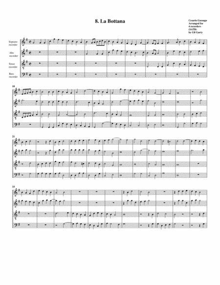 Sonata no.8 a4 (28 Sonate a quattro, sei et otto, con alcuni concerti (1608)) "La Bottana" (arrangem (arr. Gil Garty)