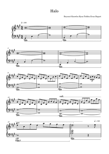 Halo (arr. Harvus Sylvain)