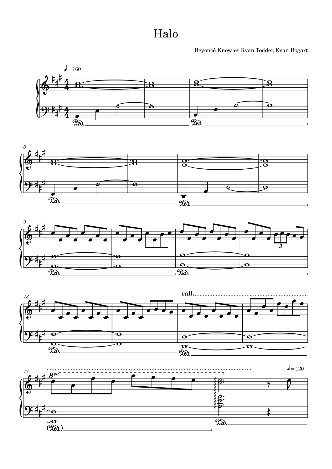 Halo (arr. Harvus Sylvain)