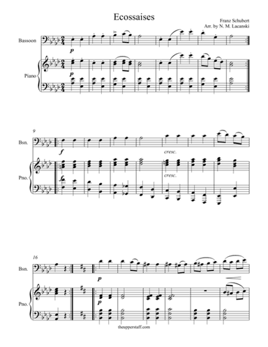 Ecossaises (arr. Nick Lacanski)