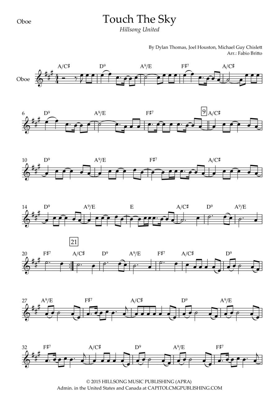 Touch The Sky (arr. Fabio Britto)