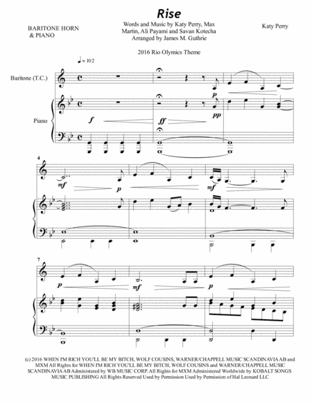 Rise (arr. James M. Guthrie, ASCAP)