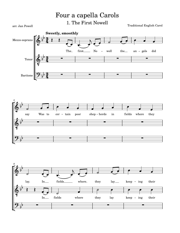 Four a Capella Carols (arr. Jan Powell)
