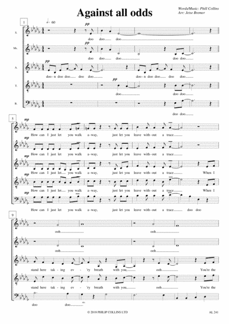 Against All Odds 2006 (arr. Jetse Bremer)