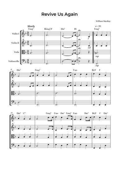 Revive Us Again (arr. Alliance Edition)