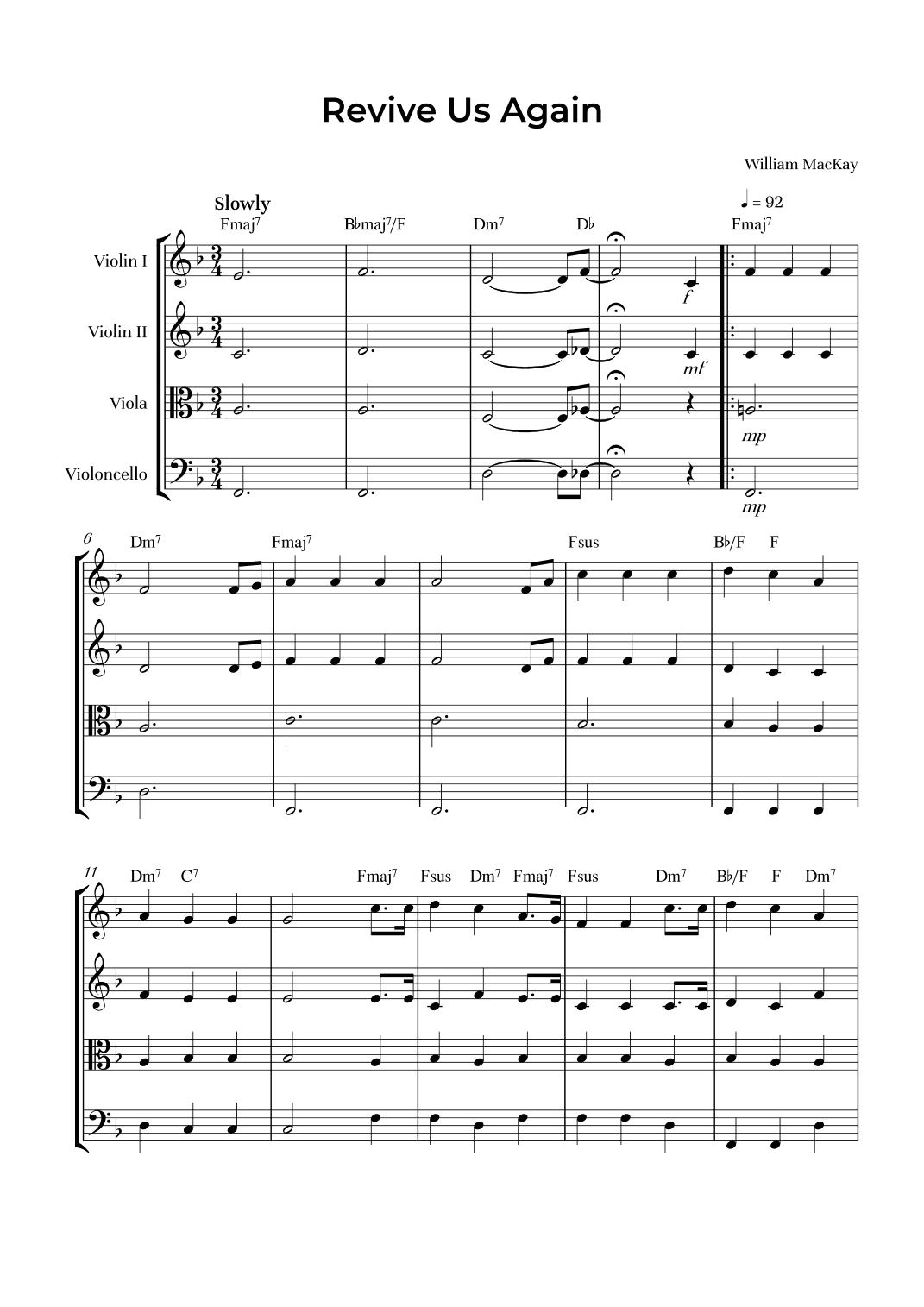 Revive Us Again (arr. Alliance Edition)