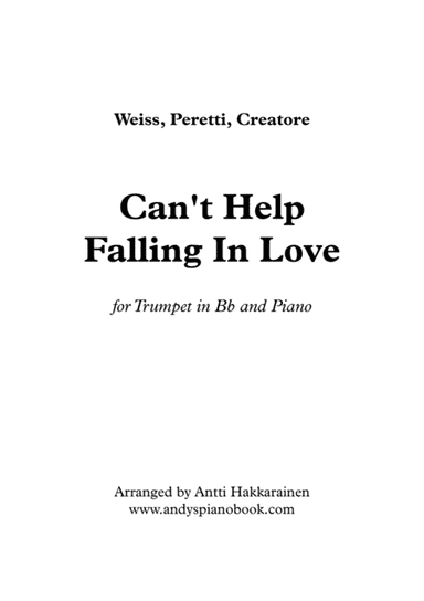 Can't Help Falling In Love (arr. Antti Hakkarainen)