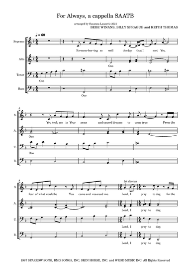 For Always (arr. Susanna Lausevic)
