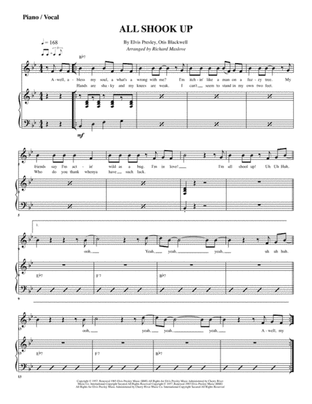All Shook Up (arr. Richard Maslove)