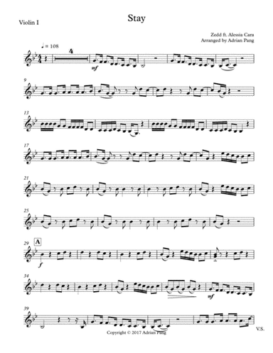Stay (arr. Adrian Pang)