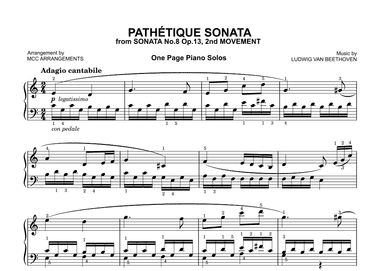 Pathétique Sonata (arr. MCC Arrangements)