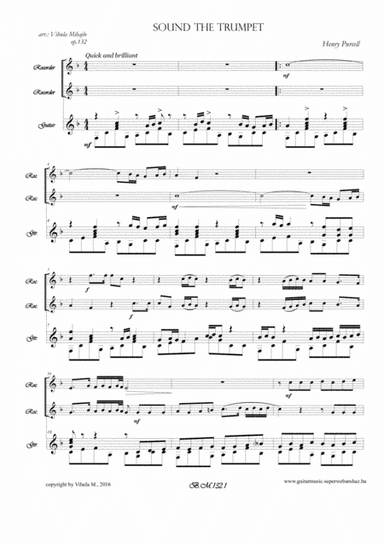 Sound of trumpet (arr. Mihajlo Vihula)