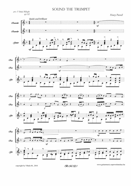 Sound of trumpet (arr. Mihajlo Vihula)