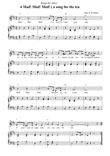 Songs for Alice 4  Mad! Mad! Mad!
