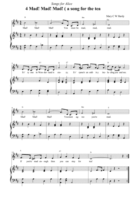 Songs for Alice 4  Mad! Mad! Mad!