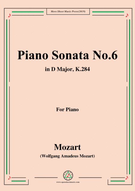 Mozart-Piano Sonata No.6 in D Major,K.284 (arr. MSM)