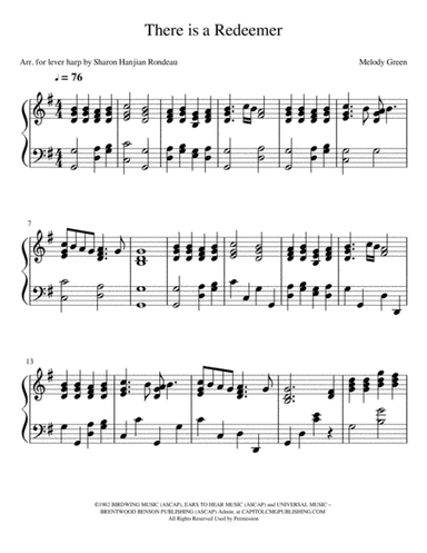 There Is A Redeemer (arr. Sharon Hanjian Rondeau)