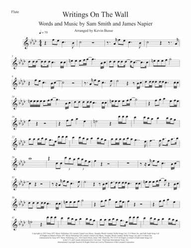 Writing's On The Wall from the film SPECTRE (arr. Kevin Busse)