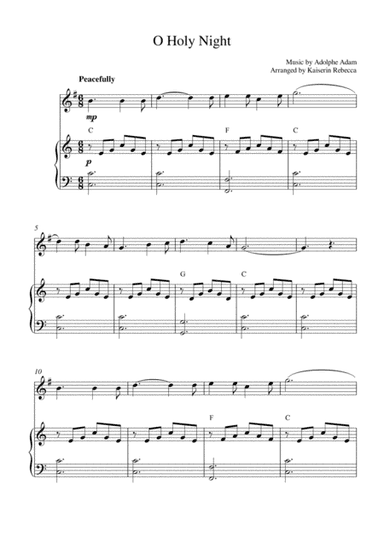 O Holy Night (arr. Kaiserin Rebecca)
