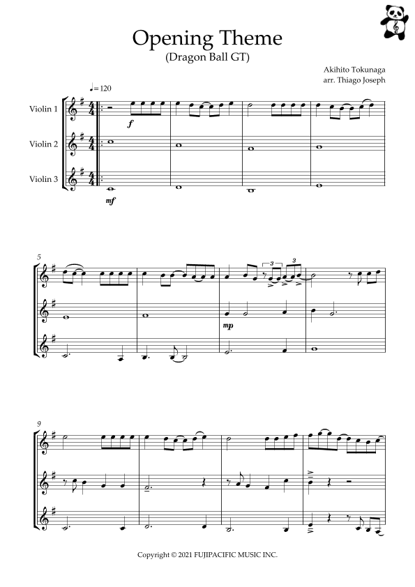 Dragon Ball Gt (arr. Thiago Joseph)