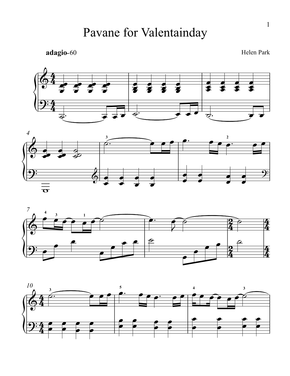 Pavane for Valentain day