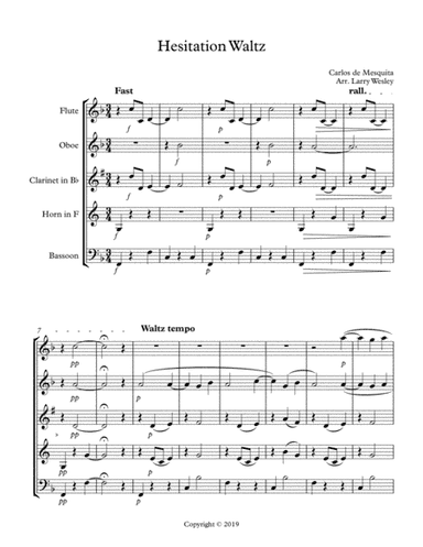 Hesitation Waltz (arr. Larry Wesley)