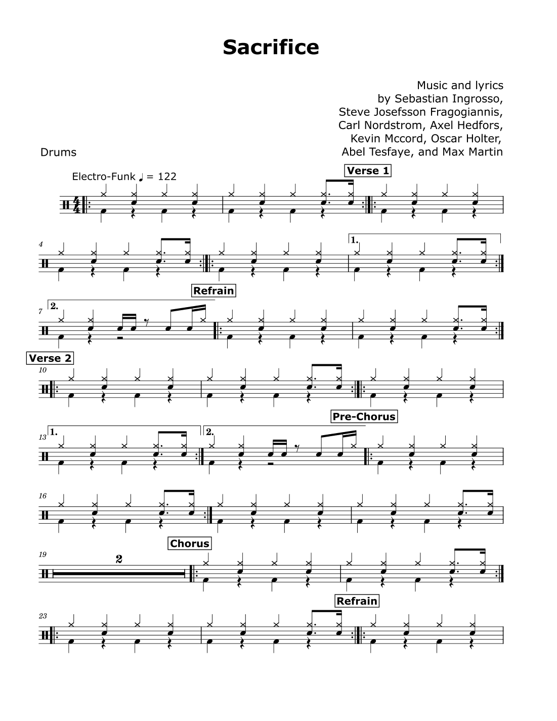 Sacrifice (arr. David Lartey)