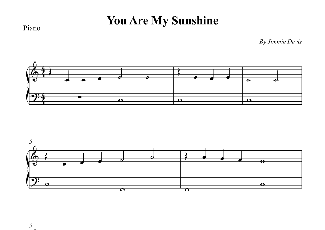 You Are My Sunshine (arr. Wesley S. SIlva)