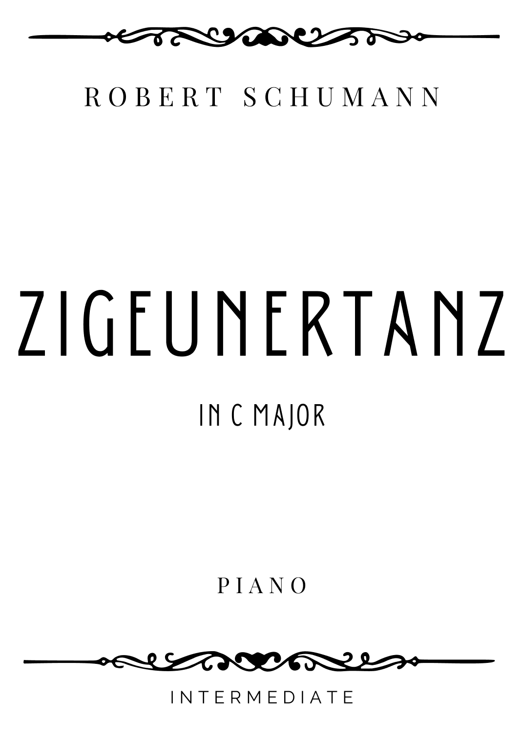 Schumann - Zigeunertanz (from Kinder Sonate) in C Major - Intermediate (arr. Piacere Music Sheets)