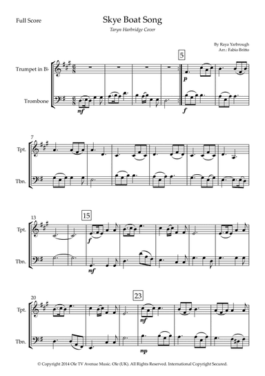 Skye Boat Song (arr. Fabio Britto)