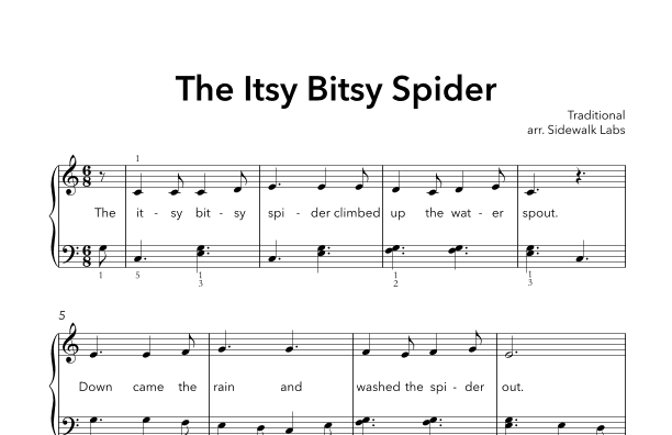 Itsy Bitsy Spider (arr. Sidewalk Labs)