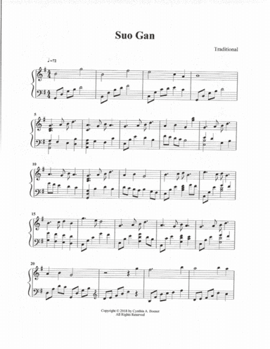 Suo Gan (arr. Cynthia A. Boener)