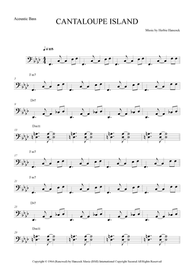 Cantaloupe Island (arr. The Sheet Music Library)
