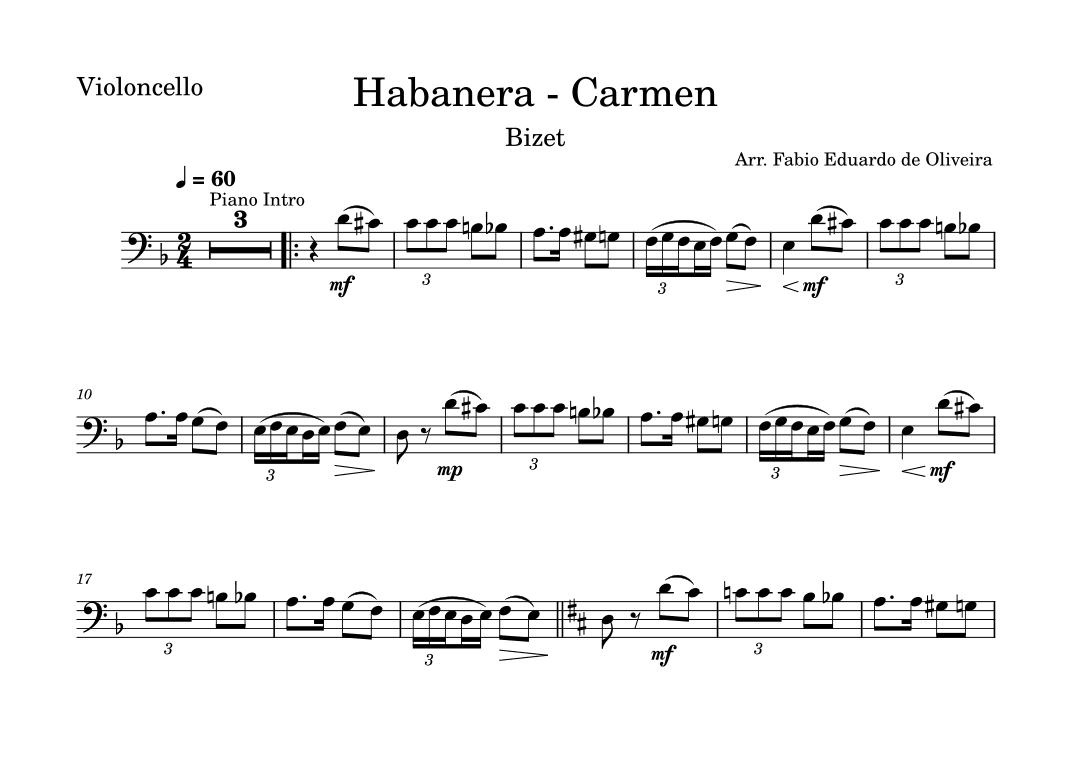 Habanera - Carmen (Bizet)  - Easy Arrangement (arr. Fabio Eduardo de Oliveira)