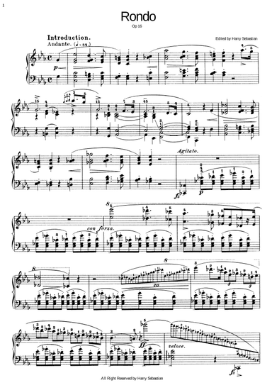 Chopin- Rondo in E flat major, Op. 16 (arr. Harry Sebastian)