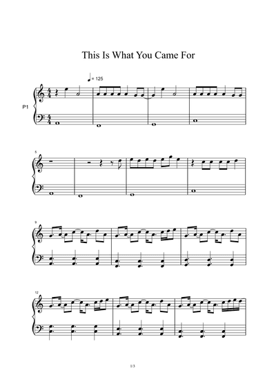 This Is What You Came For (arr. Taylor Swift)