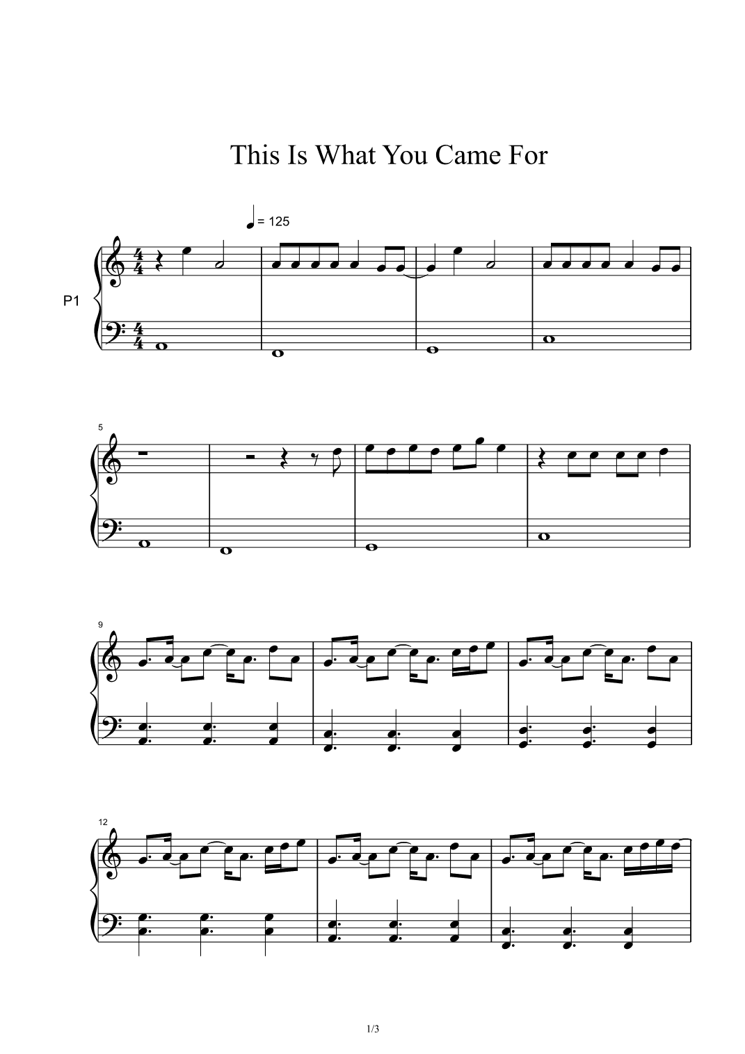 This Is What You Came For (arr. Taylor Swift)