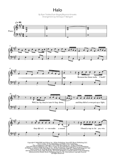 Halo (arr. Henrique F Mangoni)