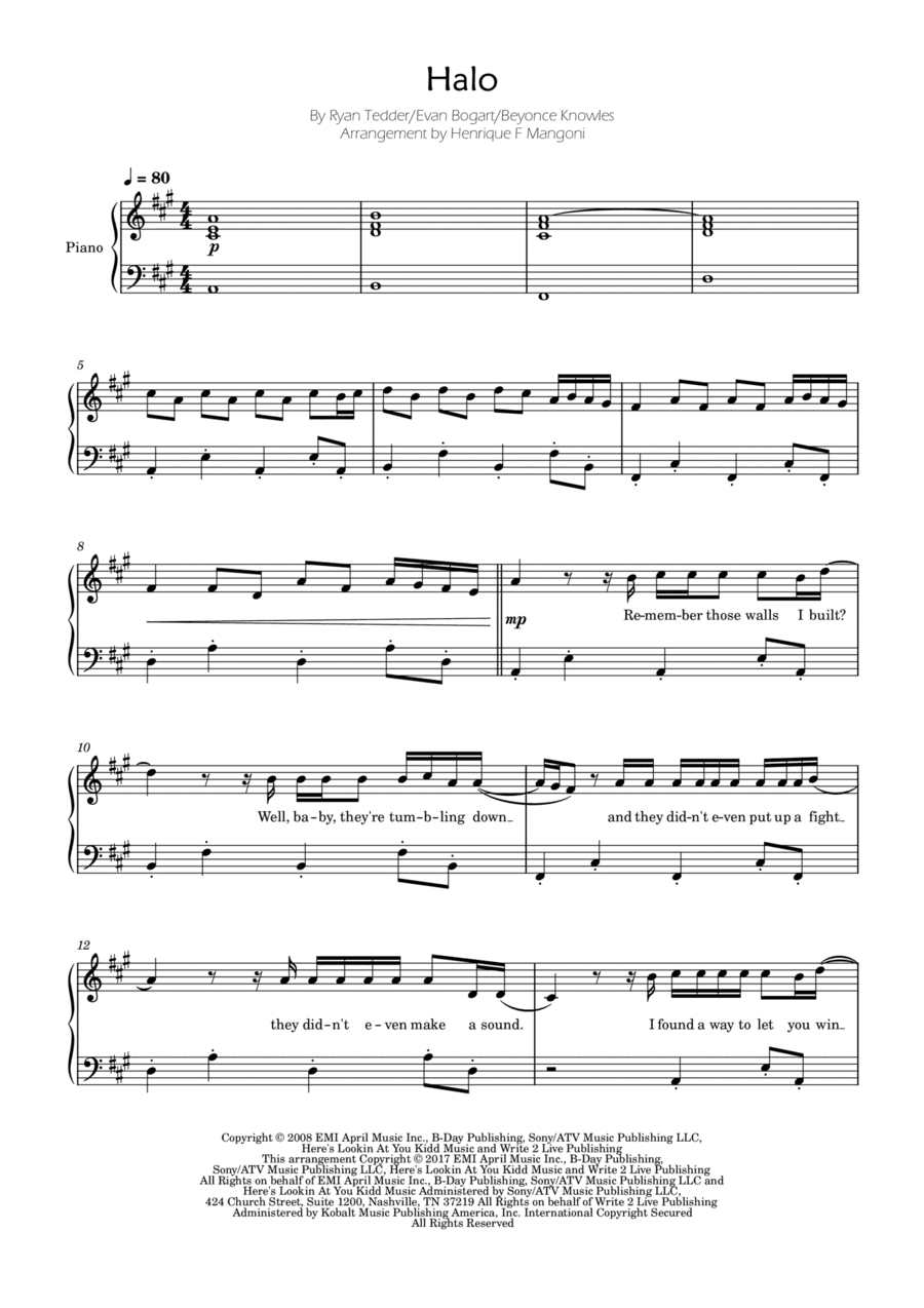 Halo (arr. Henrique F Mangoni)