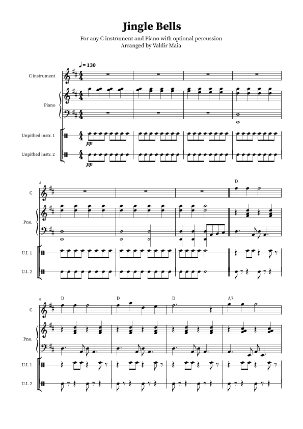 Jingle Bells (arr. Valdir Maia)