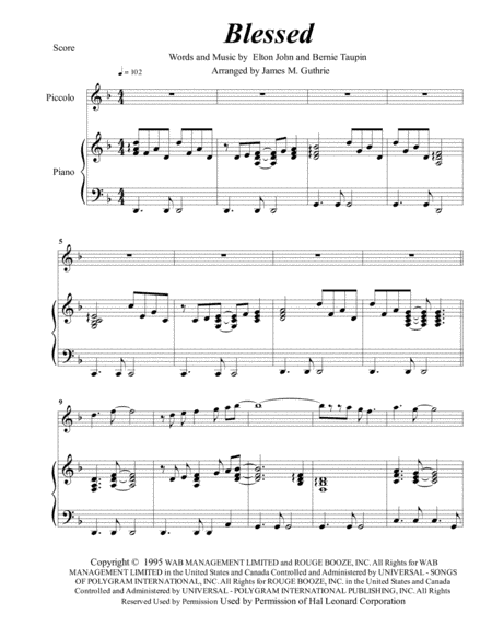Blessed (arr. James M. Guthrie)