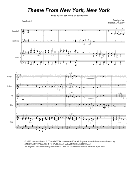Theme From "New York, New York" (arr. Stephen DeCesare)