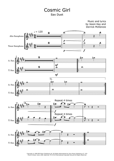 Cosmic Girl (arr. David Lartey)