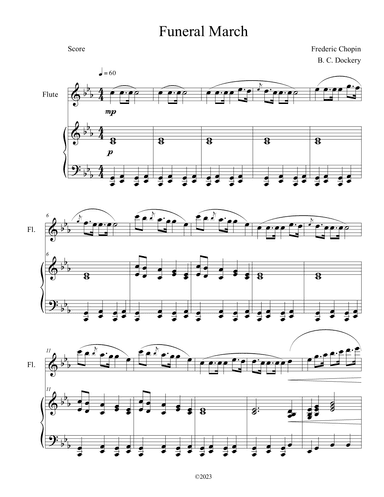 Funeral March (Flute Solo with Piano Accompaniment) (arr. B. C. Dockery)