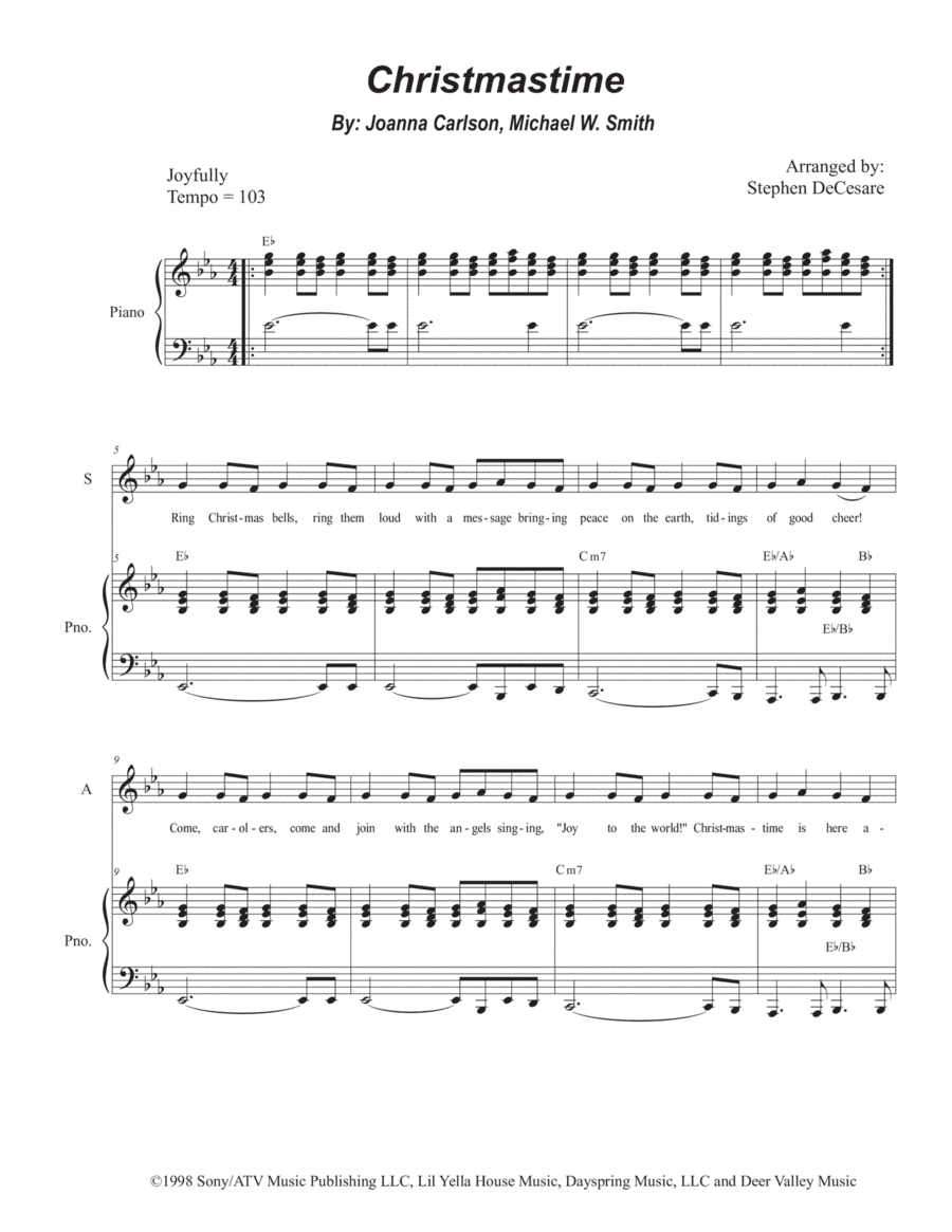 Christmastime (arr. Stephen DeCesare)