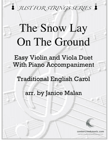 The Snow Lay On The Ground Easy Violin/Viola Duet (arr. Janice Malan)