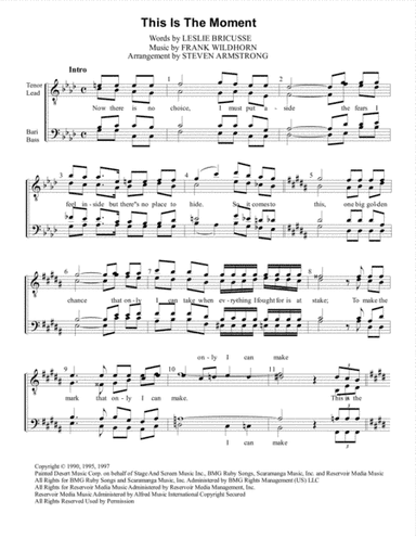 This Is The Moment (arr. Steven Armstrong)